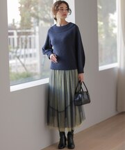 リバーシブルチュール スカート