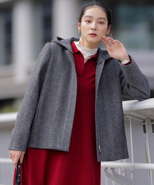 ウールモッサ ショートコート