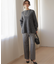 【加藤ローサさん着用】ツイル起毛ストレート パンツ