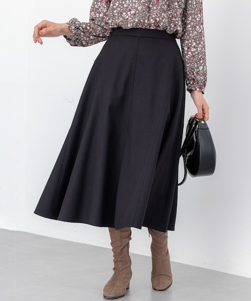 ツイル起毛フレア スカート