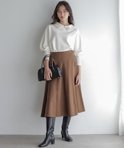 ツイル起毛フレア スカート