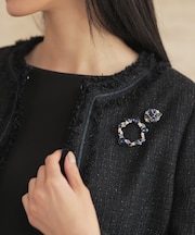 カラービジュー2セットブローチ