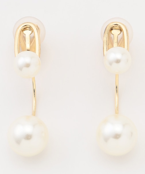 スウィングイミテーションパール イヤリング