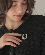 【2026年干支/開運コレクション】ホースシュービジュー ブローチ