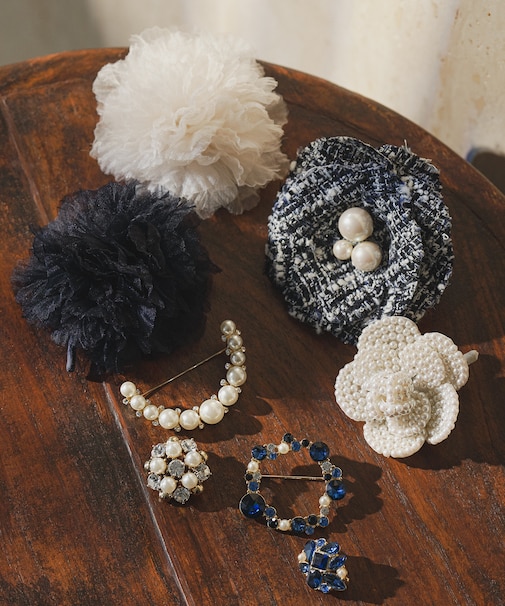 シフォンコサージュ