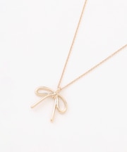 メタルリボンネックレス