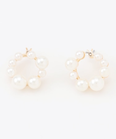 ランダムパールライクリング ピアス