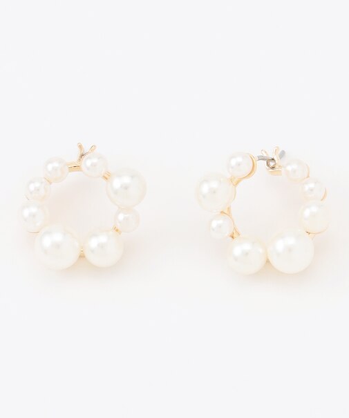 ランダムパールライクリング ピアス