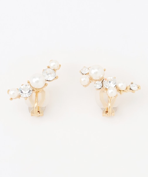 アシンメトリービジュー イヤリング