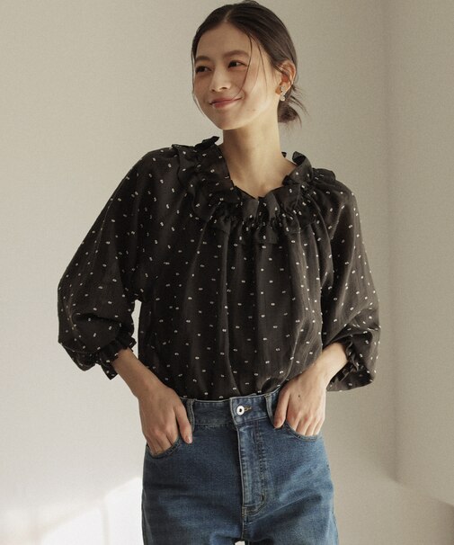 【Flower Collection】フラワードット ブラウス