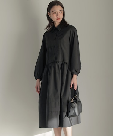 ソフトクロスピンタック ワンピース