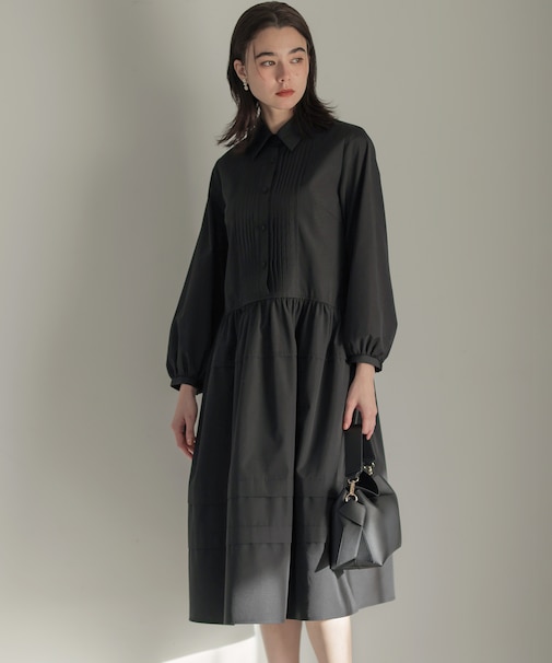 ソフトクロスピンタック ワンピース