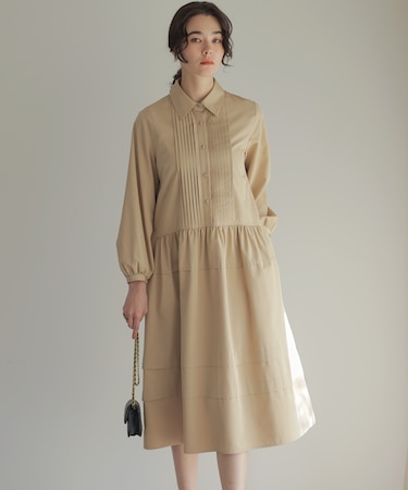 ソフトクロスピンタック ワンピース