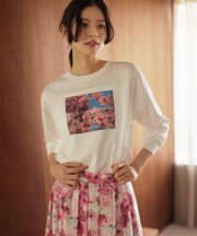 【Flower Collection】プリントロングTシャツ