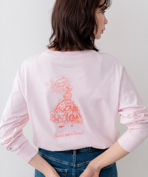 【Flower Collection】プリントロングTシャツ