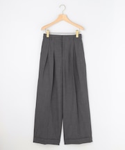 ウーステッドワイド パンツ