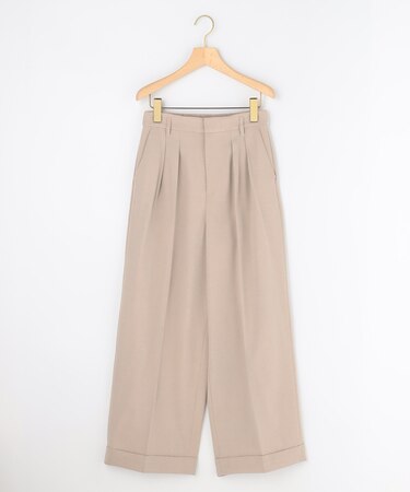 ウーステッドワイド パンツ