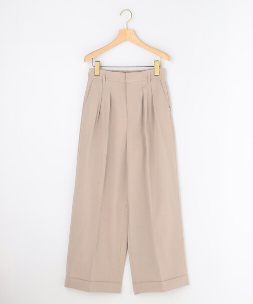 ウーステッドワイド パンツ