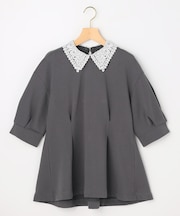 【2WAY】レース襟フレンチテリーフレア カットソー