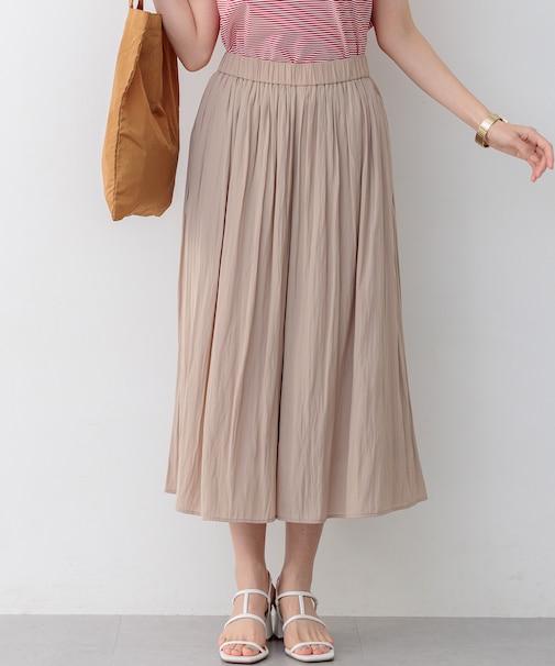 ギャザーライトデシン パンツ