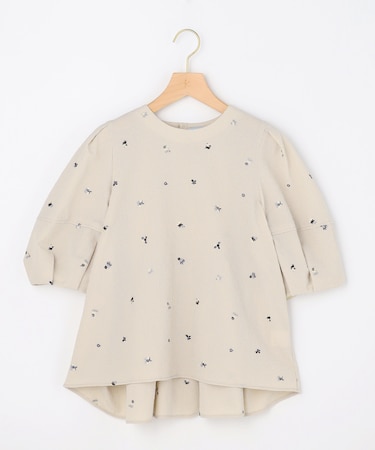 【WEB限定】ミニフラワーエンブロイダリー ブラウス