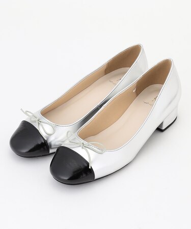 バイカラーバレエシューズ