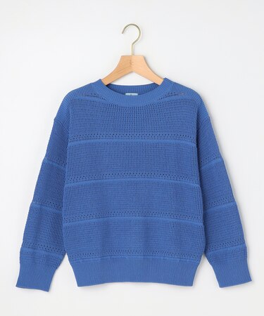 ボーダーレース ニット