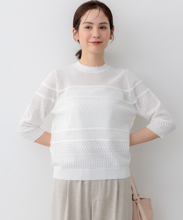 プティスカラレーシー ニット