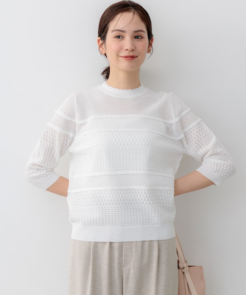 プティスカラレーシー ニット