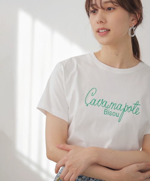 ロゴ刺繍 Ｔシャツ