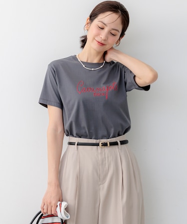 ロゴ刺繍 Ｔシャツ