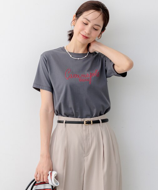 ロゴ刺繍 Ｔシャツ