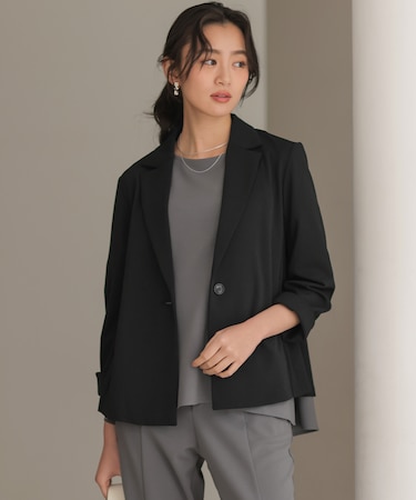 【WEB限定】ジョーゼットジャージー ジャケット