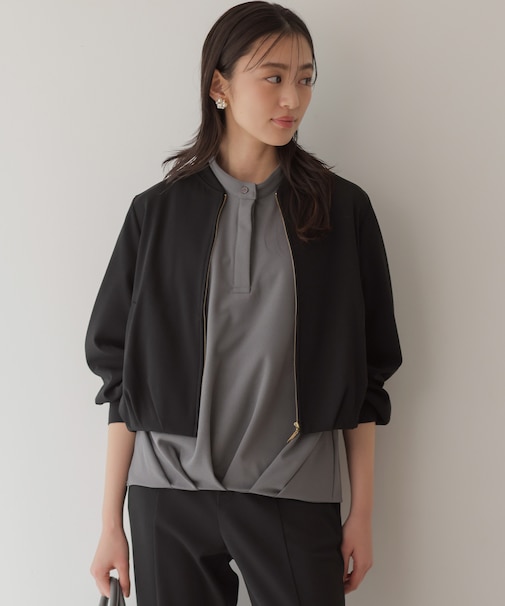 【WEB限定】ジョーゼットジャージー ブルゾン