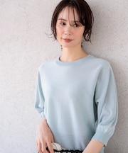 【前後着用可】ドルマンスリーブライトラメ ニット