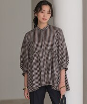 ニューリヨセルシャーティングペプラム ブラウス