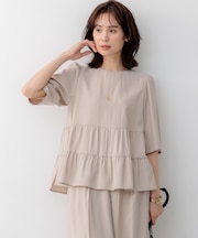 バウンディングシャーティング ブラウス