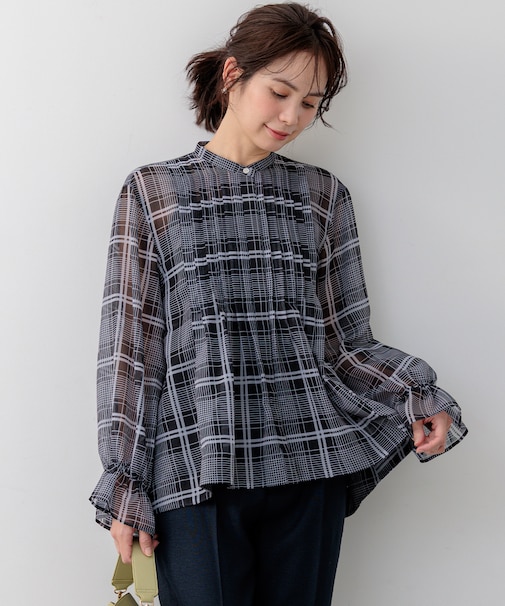 エアリーボイルシアー ブラウス