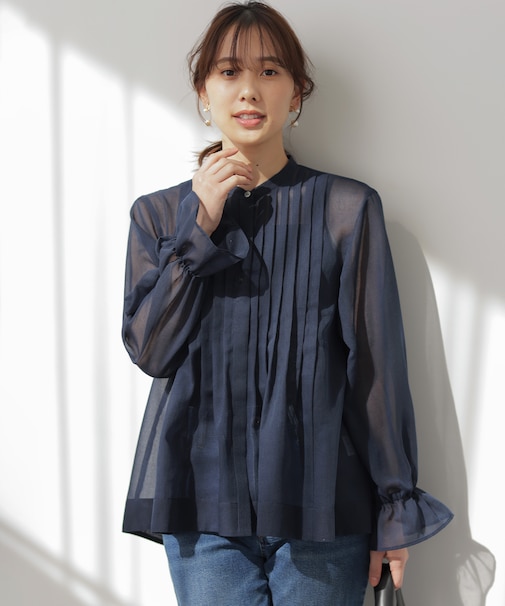エアリーボイルシアー ブラウス