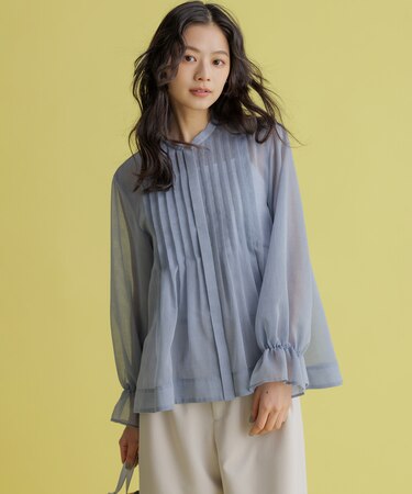 エアリーボイルシアー ブラウス
