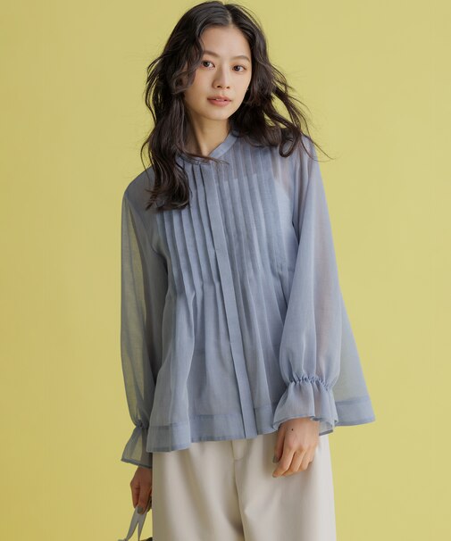 エアリーボイルシアー ブラウス
