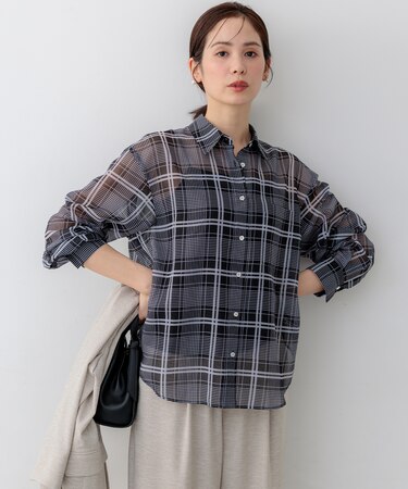 エアリーボイルシアー シャツ