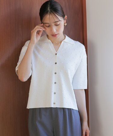 【WEB限定】ポップコーンアーガイルスキッパー ニット