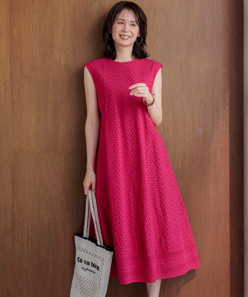 エンブロイダリーレース ワンピース