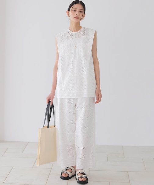 エンブロイダリーレース パンツ
