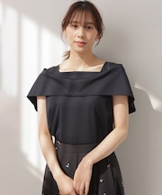 GIZAコットンオフショルダー カットソー