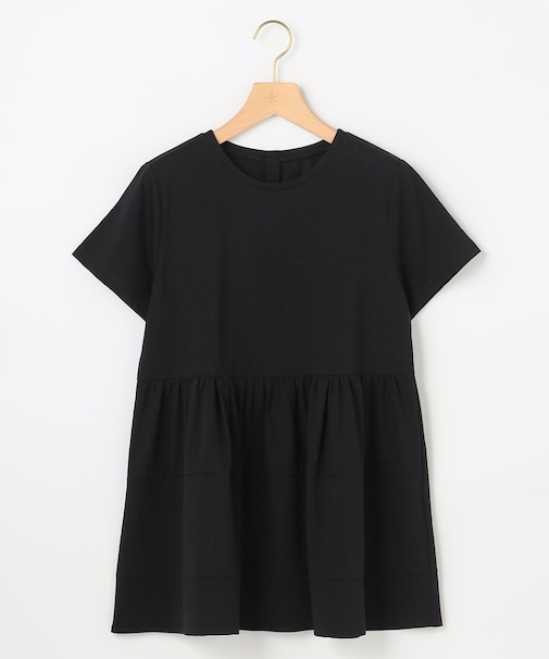 【WEB限定】プレーティング天竺ビスチェ風ティアード Tシャツ