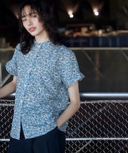 フラワーガーデンプリント ブラウス