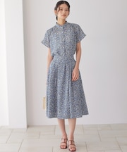 【WEB限定】フラワーガーデンプリント スカート