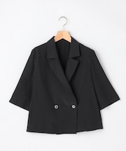 スムースクロス 6分袖ジャケット